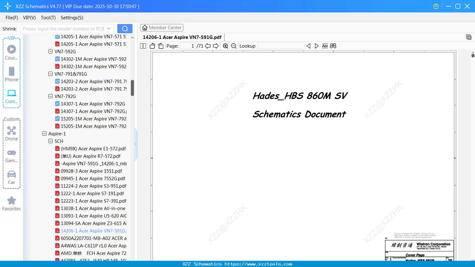 Laptop 14206-1 Acer Aspire VN7-591G